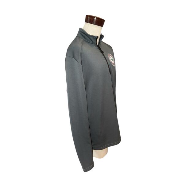Ohio State men’s quarter zip fleece gray buckeyes nation OSU size L - Picture 2 of 5